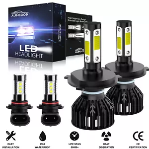 For Toyota Tacoma 2005-2011 4pcs Combo 6000K LED Headlight+Fog Light Bulbs Kit - Picture 1 of 12