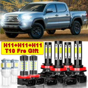 Para For Toyota Tacoma 2016-2022 Faro LED High Low Bombillas Antiniebla Combo - Picture 1 of 10