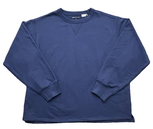 Felpa girocollo LEVIS Made & Crafted uomo blu vintage boxy vestibilità oversize XL - Foto 1 di 14