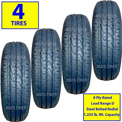4) Mini Truck Tires 155R-12 155/80R-12 155R12C Steel Belted Radial Ironman 8ply - Image 1 of 4