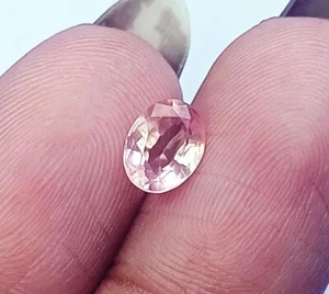 Loser Edelstein Natürlich Morganit Unbehandelt Nicht Erhitzt 1.15 CT Ovale Form - Picture 1 of 7