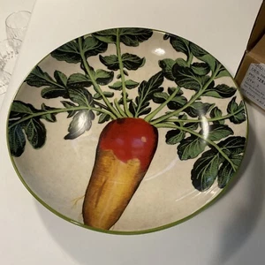 WILLIAMS SONOMA FARMERS MARKET 13,75" TAZÓN PARA SERVIR HECHO EN ITALIA - Imagen 1 de 8