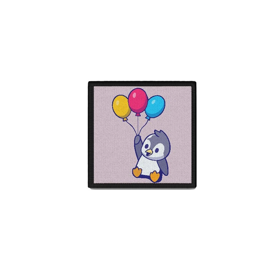 Patch Pinguin Luftballons Kinderpatch Kindergarten Kita Rucksack 4x4cm43829 - Bild 1 von 1