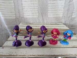 McDonald's Happy Meal 2011 Roll Spin Strawberry Shortcake 5 pcs Toy Doll Figures - Picture 1 of 9