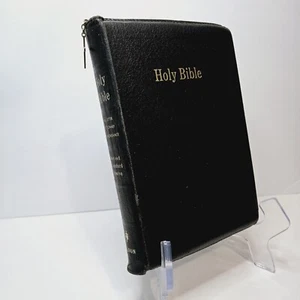 Holy Bible 1952 70s Nelson Red Letter Dictionary Revised Standard Vers Zipper - Picture 1 of 20
