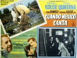 Fernando Soler, Rosita Quintana MEXICO LOBBY CARD, 1956