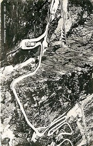 Andermatt Schollenen Suiza vista aérea RPPC postal - Imagen 1 de 2