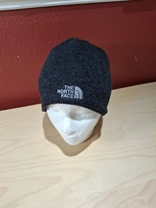 THE NORTH FACE Wool Blend Gray/Black Unisex Beanie Hat One Size - Picture 1 of 9