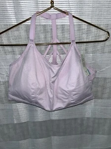 LIVI Active Lane Bryant Women’s Sports Bra Padded Pink Size 22 NWT - Picture 1 of 4