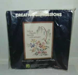 Creative Expressions Cross Stitch Life is Fragile - Picture 1 of 2