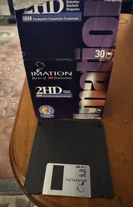 New 29 Count Imation IBM Formatted 2HD 3.5” Diskettes 1.44MB 3m - Picture 1 of 2