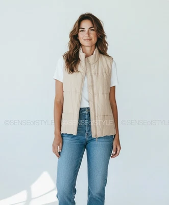 Brunello Cucinelli Reversible Vest Jacket Top Metallic Monili Women size S 40 - Image 1 of 4