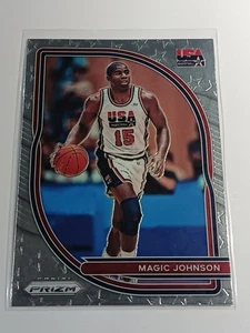 2020-21 Panini Prizm Magic Johnson USA Basketball #7 LA Lakers - Picture 1 of 2