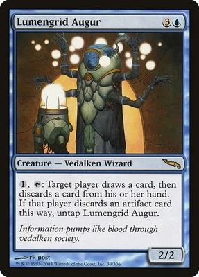 (4x) LUMENGRID AUGUR - Mirrodin – MTG Magic the Gathering Card - Rare - Image 1 of 4