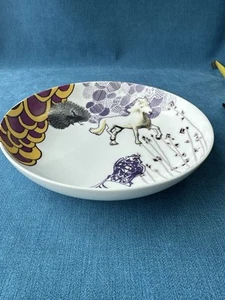 Habitat Concetta Gallo Unicorn peacock 22.5 cm Pasta Bowl - Picture 1 of 10