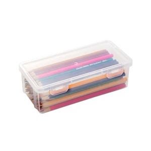 Plastic Storage Containers with Lid for Office Supplies, Pencil Box, Art Supp... - Picture 1 of 8