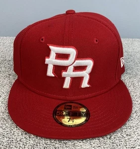 Puerto Rico New Era Fitted Hat Sz 7 1/8 Red WBC World Baseball Classic 59FIFTY - Picture 1 of 10