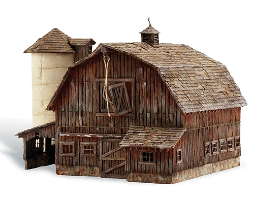 Woodland Scenics 4932 N Scale Old Weathered Barn - Built-&-Ready(R) - Image 1 of 1