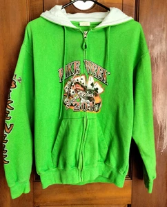 Felpa con cappuccio Pacific & Co. Bike Week 2012 Daytona Beach FL verde full zip MED - Foto 1 di 9