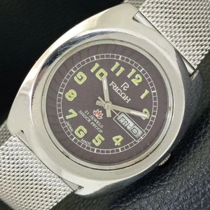 RICOH R31 AUTOMATIK JAPAN HERREN VINTAGE BRAUNES ZIFFERBLATT UHR a701951-2 - Bild 1 von 10