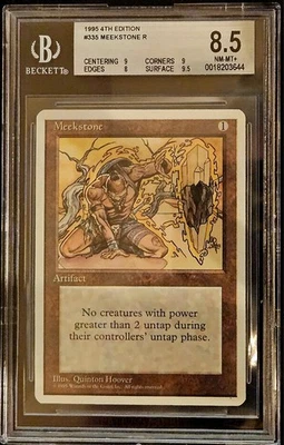 1995 Magic The Gathering MTG Meekstone ~ Fourth Edition  BGS 8.5 MINT - Image 1 of 2