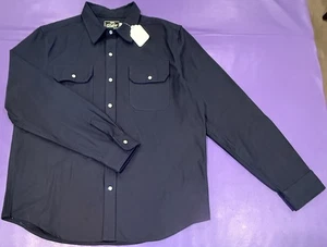 Dehen 1920 Drover Shirt Japanese Navy Sateen Twill XL Brand New W/Tags - Picture 1 of 4