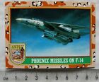 1991 Topps Desert Storm No. 23 F-14 With Phoenix Missiles