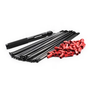 MXCHAMP Black Spoke & Red Nipple Kits-18" Rear for Honda CRF250R CRF450R - Picture 1 of 7