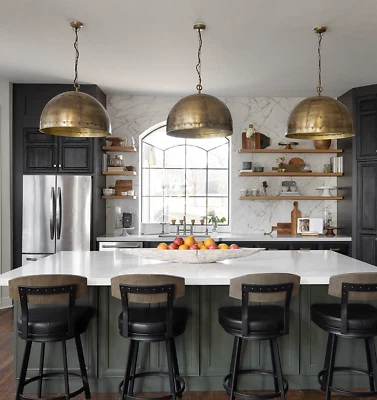 Colgante Anthropologie Estilo Orgánico Moderno Granja Latón Escandinavo INDIA Foto 1 de 4