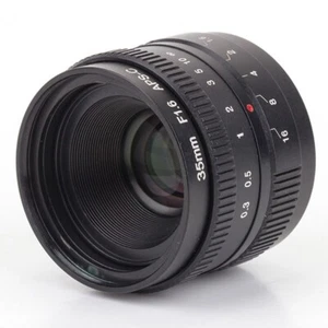 Pixco 35mm F1.6 APS-C Television TV CCTV Lens For 16mm C Mount Camera (Black) - Picture 1 of 9