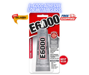 E-6000 Adhesive for Metal, Glass, Fiberglass, Masonry And Concrete, Clear - 2 Oz