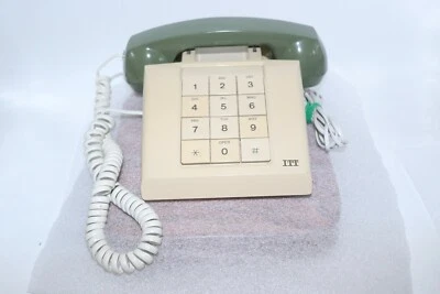Vintage ITT Cortelco Desk Phone 201044-MDE-20M Corded Touchtone  - Image 1 of 4