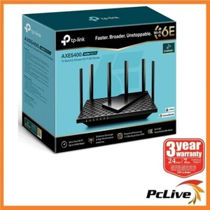 TP-Link Archer AXE75 AXE5400 Tri-Band Wi-Fi 6E Gaming Router Gigabit VPN USB 3.0 - Picture 1 of 8