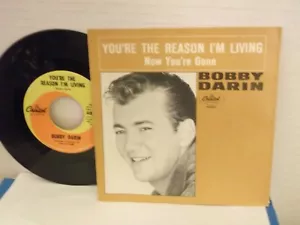 Bobby Darin,Capitol 4897,"You're The Reason I'm Living",US,7"45 with P/S, Mint - Picture 1 of 1