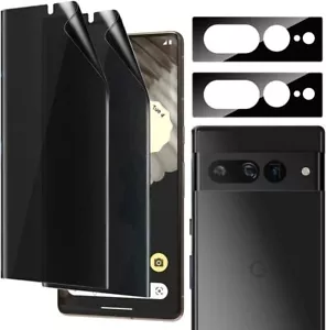 4X Protector de pantalla/lente de cámara de hidrogel antiespía para Google Pixel 9 Pro XL 8 7 - Imagen 1 de 12