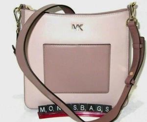 Michael Kors Nuevo Gloria Bolso Bandolera Bolsillo Cuero Rosa Paquete Columpio Nuevo con Etiquetas $248 - Imagen 1 de 9