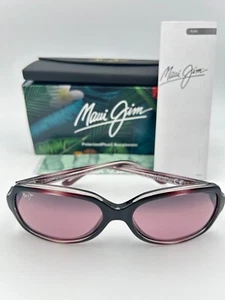 MAUI JIM Polarized Sunglasses MJ700 07C Cloud Break Black Burgundy Maui Rose NIB - Picture 1 of 6