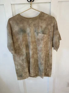 Hudson Jeans T Shirt Tan Camo Print Pocket Soft Cotton Hunting XL Gently Worn - Picture 1 of 4