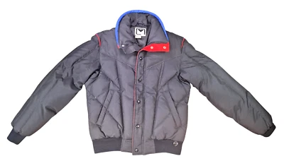 Obermeyer Ski Snow Jacket Mens MEDIUM Down Filled Puffer Snowboard Black - Image 1 of 4