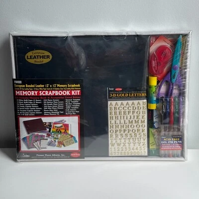 Kit de álbum de recortes de memoria Pioneer NUEVO cuero 12"x12" 20 páginas seguro para fotos sin ácido Foto 1 de 4