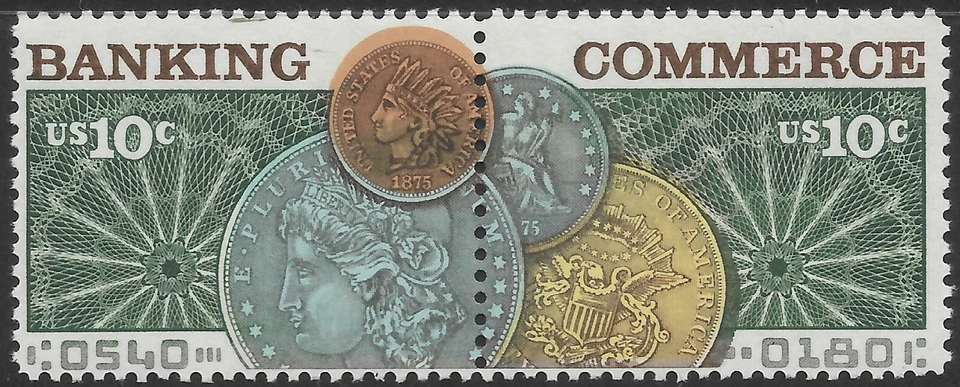 1578a 10 Cent Banking and Commerce Nice Color Shift. - Image 1 of 1