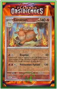 Reverse Camérupt - EV3:Obsidianische Flammen - 032/197 - Pokemon Karte DE Neu - Bild 1 von 1