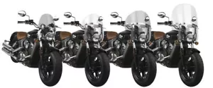 National Cycle Deflector Windshield With Black Mount Kit, Straight Forks - Picture 1 of 2