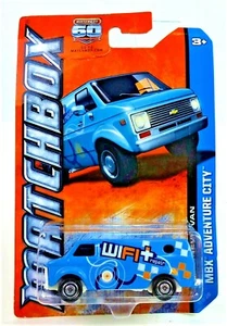 Chevy 2013 furgoneta Matchbox '75 azul reparación Wifi MBX Adventure City 60 aniversario - Imagen 1 de 2