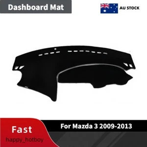 Suede Front Dashboard Cover For Mazda 3 2009-2013 Foldable Dashmat Anti-Sun Mat - Picture 1 of 12