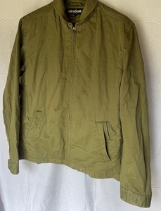 Lyle and Scott Large Mens Combat Jacket Khaki Green - Size Large  - Picture 1 of 7