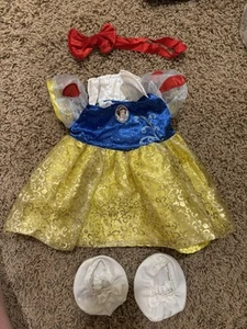 Build A Bear Snow White Dress Red Bow Shoes Disney Princess RARE Retired #4 - Picture 1 of 5