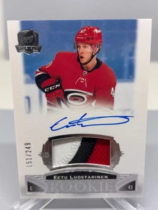 Eetu Luostarinen 19-20 The Cup Rookie #121 Patch Auto #/249 Carolina Hurricanes - Bild 1 von 2