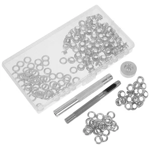 1 Juego de Ojales y Ojales de Metal Juego de Ojales Kit de Ojales con Herramientas de Instalación para - Imagen 1 de 20