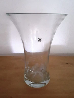 Elegante WMF Blumenvase aus Glas, 22 cm hoch - Bild 1 von 4